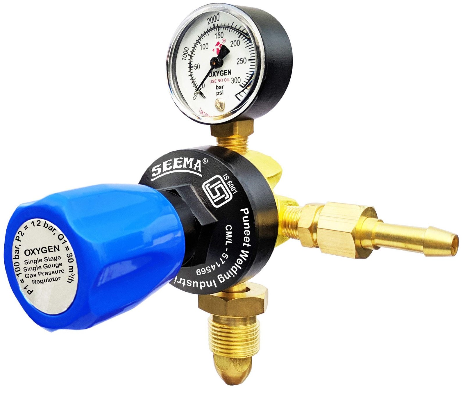 Oxygen Cylinder And Regulator